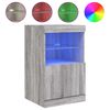 vidaXL Credenza con Luci LED Grigio Sonoma 41x37x67 cm