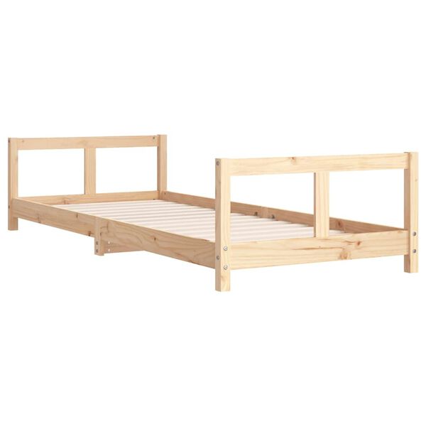 vidaXL Giroletto per Bambini 80x200 cm in Legno Massello di Pino