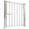 vidaXL Cancello da giardino 100x95 cm in acciaio inox