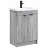 vidaXL Set di mobili per il bagno Sonoma grigio 78,5 x 37,5 x 81 cm