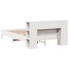 vidaXL Letto Libreria senza Materasso Bianco 160x200 cm Legno di Pino