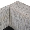 vidaXL Divano a 3 Posti con Cuscini Grigio in Rattan Naturale