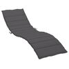 vidaXL Cuscino per Lettino Antracite 200x60x3 cm in Tessuto Oxford