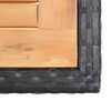 vidaXL Set da Pranzo da Giardino 17 pz con Cuscini in Polyrattan Nero