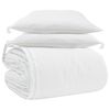 vidaXL Set di Piumoni con cuscino 3 pz Bianco Piuma d'anatra