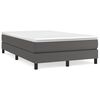 vidaXL Struttura Letto a Rete a Molle Grigio 120x200 cm in Similpelle