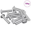 vidaXL Vite di Blocco Tinta unita 2647 pcs Argento Acciaio