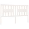 vidaXL Testiera per Letto Bianca 146x4x100cm in Legno Massello di Pino