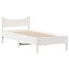 vidaXL Letto senza Materasso Bianco 90x200 cm Legno Massello di Pino