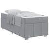 vidaXL Struttura del letto Grigio chiaro 100 x 200 cm Tessuto