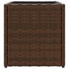 vidaXL Fioriere da Giardino 2 pz Marrone 36x30x32 cm in Polyrattan