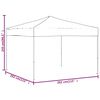 vidaXL Tenda per Feste Pieghevole Nera 3x3 m