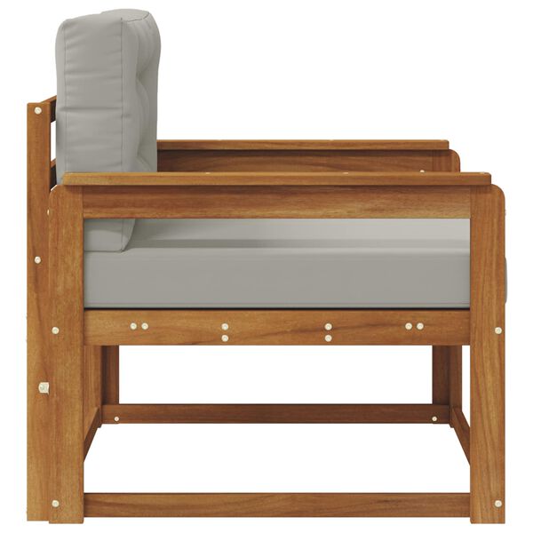 vidaXL Divano centrale per esterno Legno di Acacia Massello Naturale