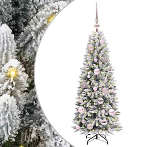 vidaXL Albero di Natale artificiale con 150 LED Bianco 120 cm