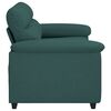 vidaXL Divano a 2 Posti Verde Scuro 160x81x84 cm in Tessuto