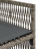 vidaXL Set da Pranzo da Giardino 5 pz con Cuscini in Polyrattan Grigio