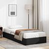 vidaXL Letto con Contenitore Nero 90 x 190 cm Pelle sintetica