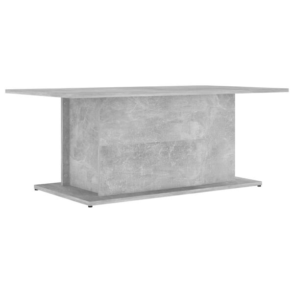 vidaXL Tavolino da Salotto Grigio Cemento 102x55,5x40 cm in Truciolato