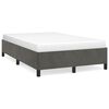 vidaXL Giroletto senza Materasso Grigio Scuro 120x200 cm Velluto