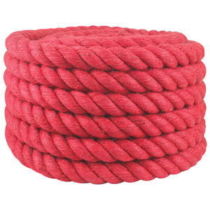 vidaXL Corda di Juta 60 mm Rosso 100% juta Tossa