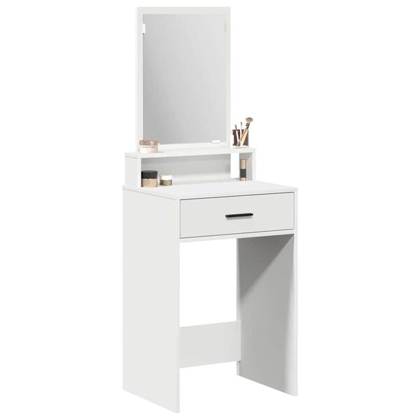 vidaXL Tavolo da Trucco Bianco 50 x 41 x 140 cm Legno multistrato