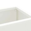 vidaXL Supporto per Ombrellone Bianco 28 x 12 x 41 cm Acciaio