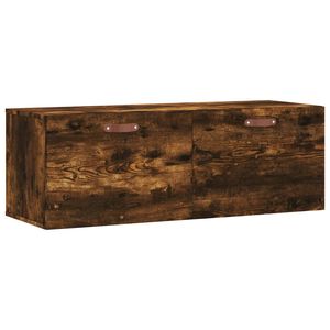 vidaXL Mobile a Parete Rovere Fumo 100x36,5x35 cm in Legno Multistrato