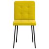 vidaXL Sedie da Pranzo 2 pz Gialle in Velluto