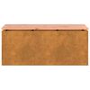 vidaXL Panchina da giardino Ruggine 100 x 40 x 43 cm acciaio corten