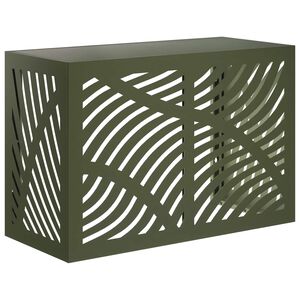 vidaXL Copertura per condizionatore d'aria Verde Oliva 90 x 40 x 60 cm