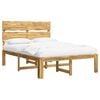 vidaXL Letto matrimoniale con testiera ROSTOCK Bianco 120 x 190 cm