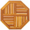vidaXL Piano per Tavolo 50x50x2 cm Ottagonale Legno Massello di Acacia