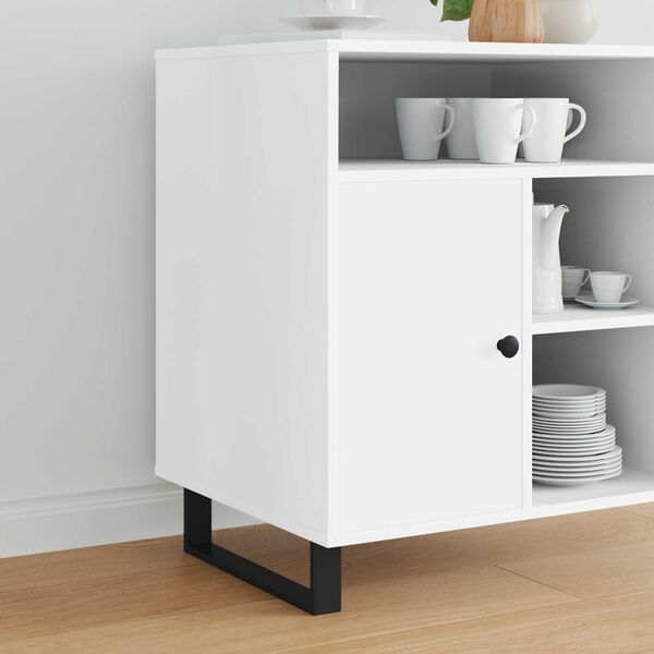 vidaXL Piedini per mobili 12 pcs Nero 37,6 x 4 x 10 mm Ferro