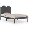 vidaXL Giroletto Grigio in Legno Massello di Pino 90x200 cm