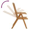 vidaXL Sedie da Giardino Pieghevoli 3 pz in Legno Massello d'Acacia