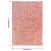 vidaXL Tappeto Shaggy a Pelo Lungo Rosa 160x230 cm 50 mm