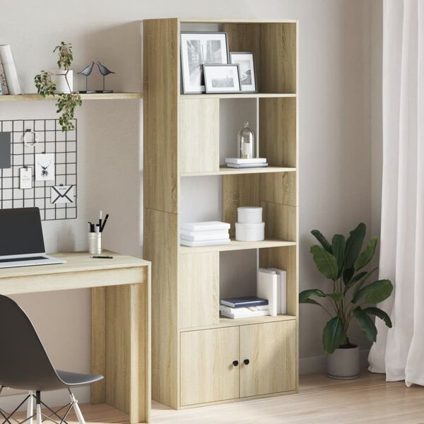 vidaXL Libreria Rovere Sonoma 70x36x189 cm in Legno Multistrato