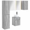 vidaXL Set di Armadi da Bagno 5 pcs Sonoma grigio 43 x 11,5 x 60,5 cm