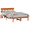 vidaXL Struttura del letto Marrone 140 x 190 cm Legno massello di pino