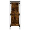 vidaXL Libreria Rovere Fumo 3 Ripiani 76x32x88 cm Legno Multistrato
