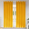 vidaXL Tende oscuranti 2 pcs Giallo senape 140 x 225 cm Velluto