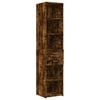 vidaXL Credenza Rovere Fumo 40x42,5x185 cm in Legno Multistrato