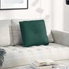 vidaXL Cuscino per Schiena Verde Scuro 50 x 19 x 45 cm Tessuto