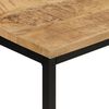 vidaXL Tavolo Consolle 110x30x75cm Legno Massello Mango Grezzo e Ferro