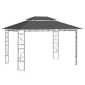 vidaXL Gazebo 4x3x2,7 m Antracite 160 g/m&sup2;