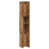 vidaXL Mobile da Bagno Legno Antico 30x30x183,5 cm in Truciolato