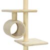 vidaXL Albero per Gatti con Pali Tiragraffi in Sisal 260 cm Beige