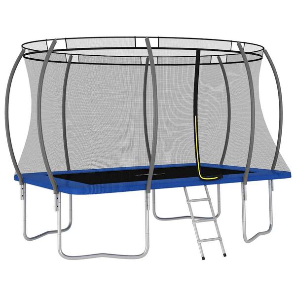 vidaXL Set Trampolino Rettangolare 335x244x90 cm 150 kg