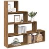 vidaXL Libreria a 4 Ripiani Rovere 143,5x29x143,5 cm in Truciolato