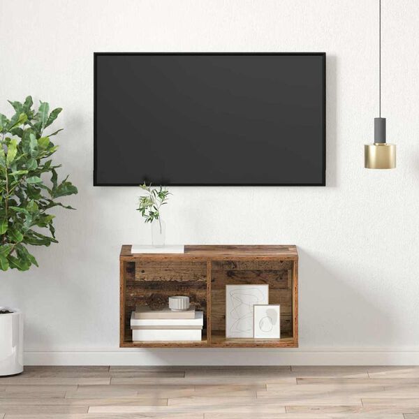vidaXL Set mobile TV Legno vecchio 37 x 37 x 72 cm Legno multistrato